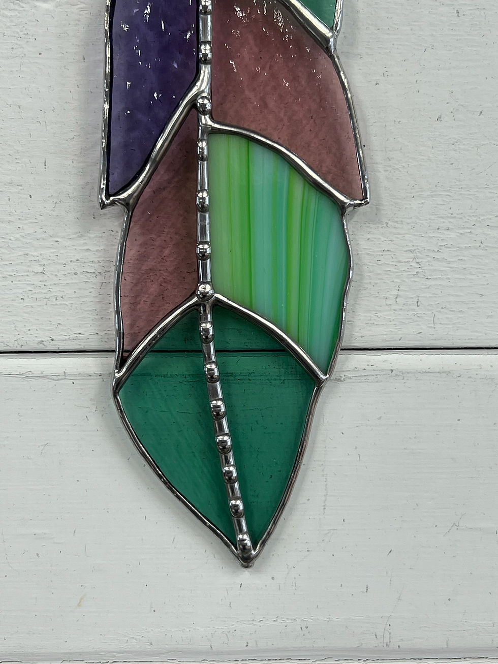 Thumbnail: Stained Glass Feather Suncatcher