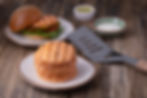 Frozen shrimp patties for restaurants and retail, Shrimp Society brand