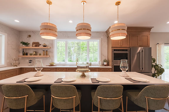 An image of a kitchen designed and built by Evolution Luxe.