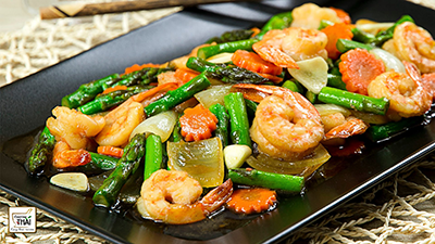 Arranged Food and Objects