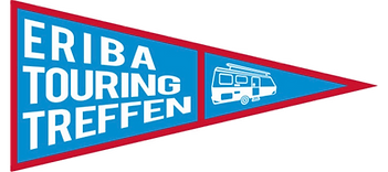zeigt die Eriba touring Treffen Flagge