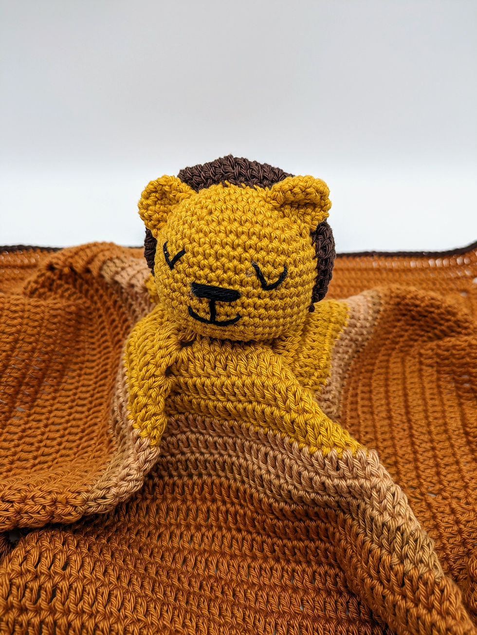 Miniaturbild: Baby Schnuffeltuch gehäkelt Detailansicht