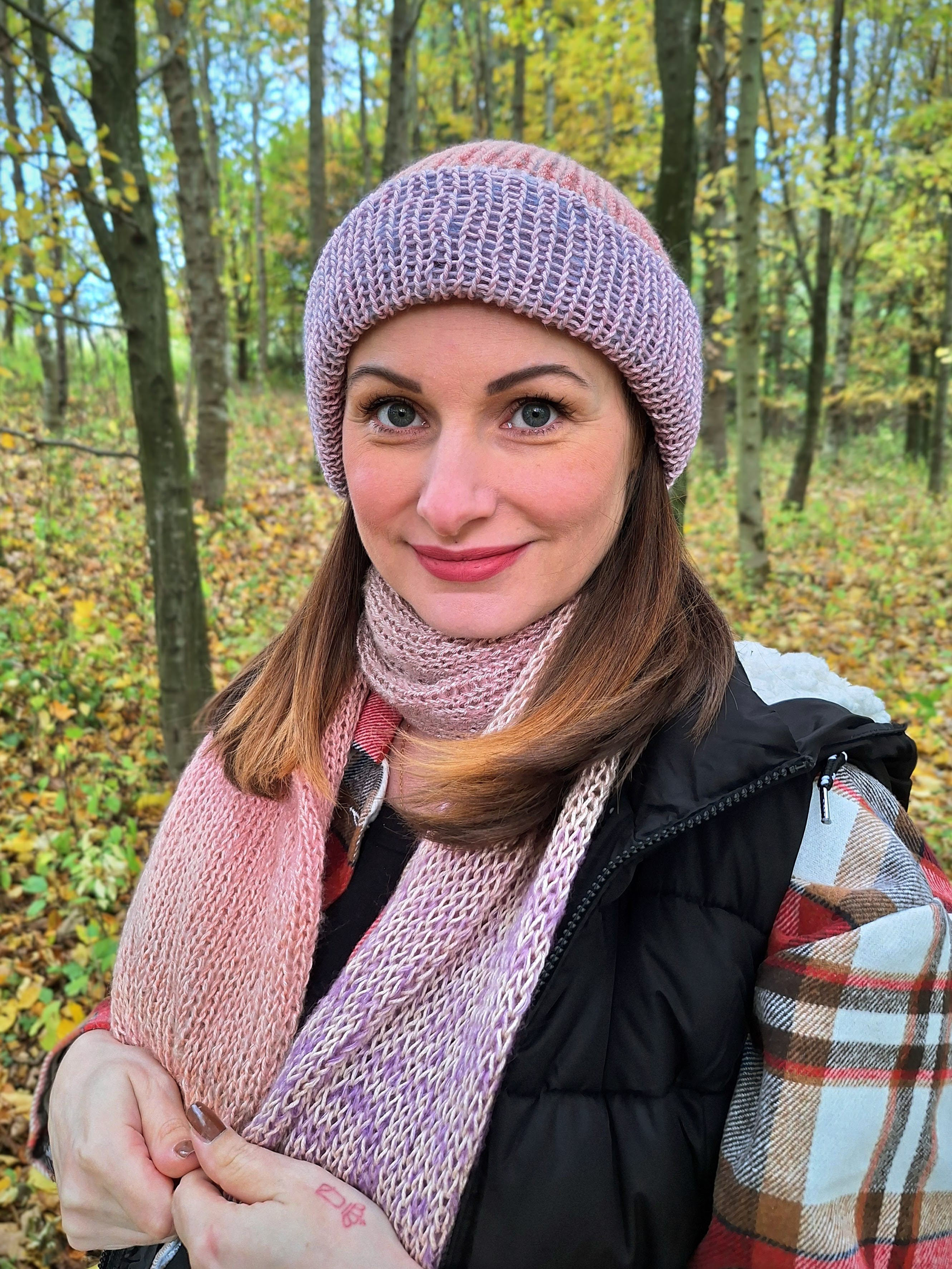 Duo Fluff Set HAUBE + SCHAL "rosa"