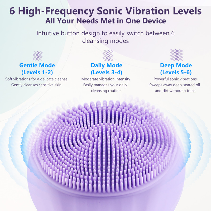Cleansing Brush in Use