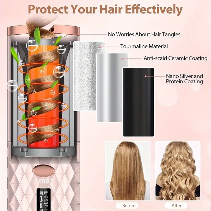 Auto Hair Curler Features