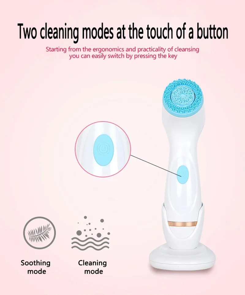 Cleansing Brush In Use