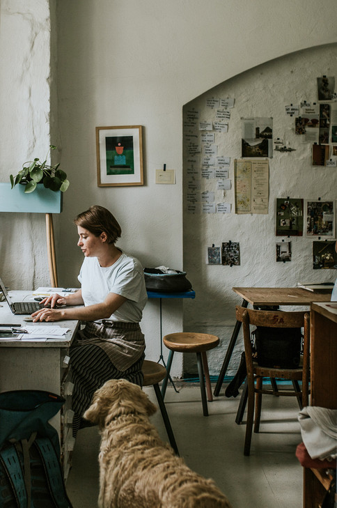 Olga Milczyńska w pracowni