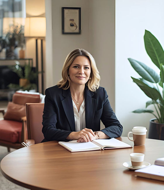 Woman feeling grounded and purposeful after gaining clarity through therapy