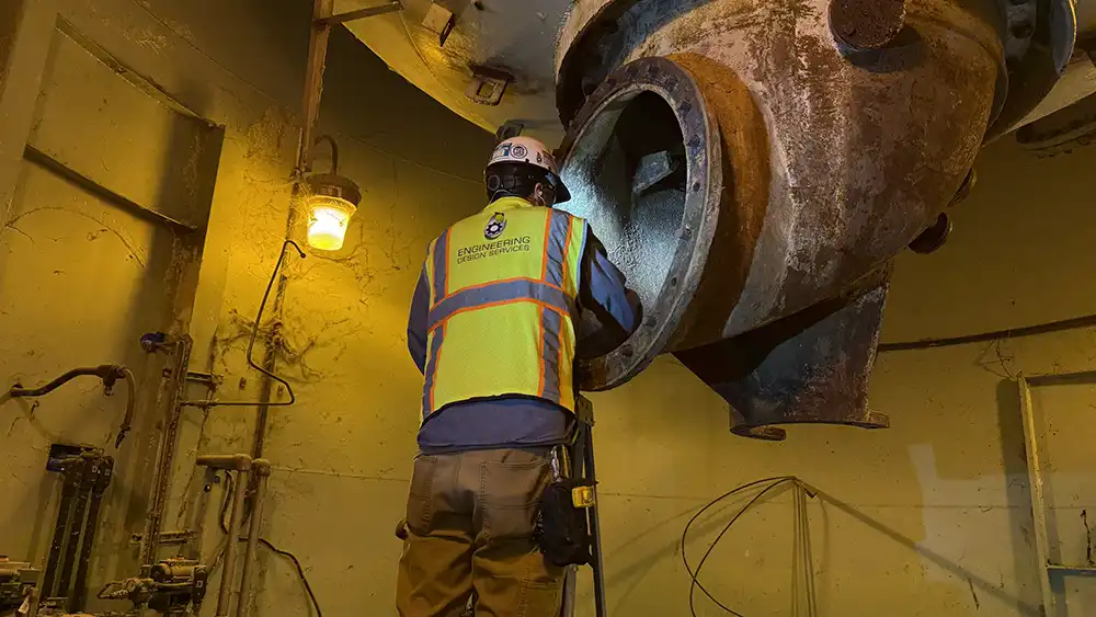 Engineer Completing an Inspection Onsite