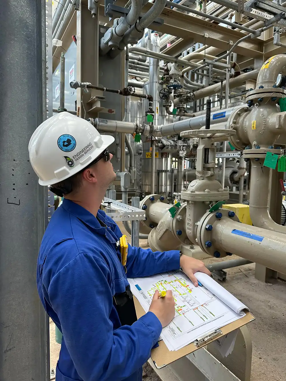 Engineer Performing a Field Verification