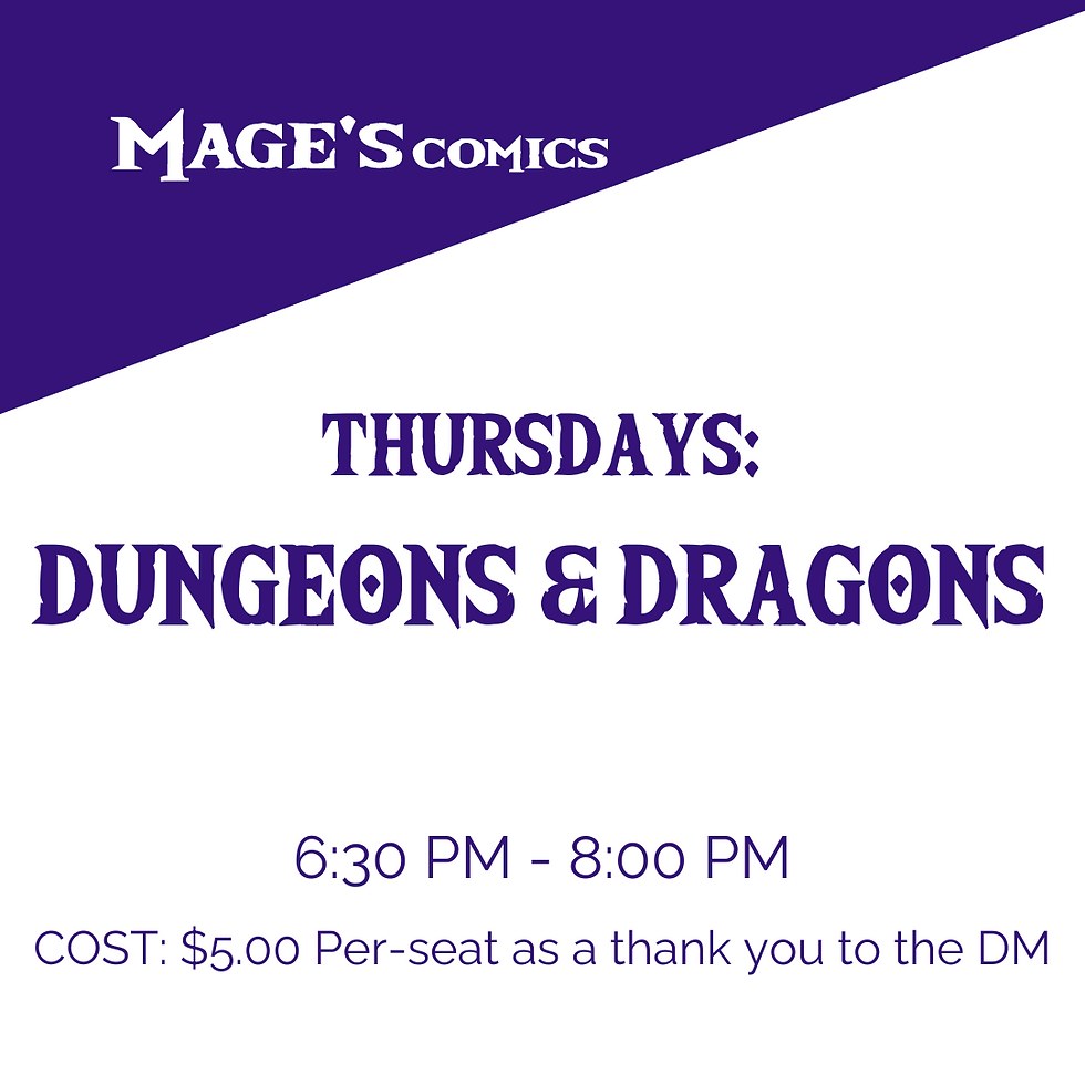 Thursday Dungeons & Dragons 