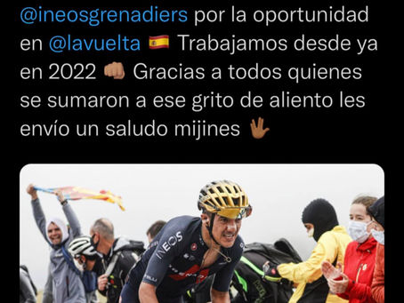 RICHARD CARAPAZ SE RETIRA DE LA VUELTA A ESPAÑA