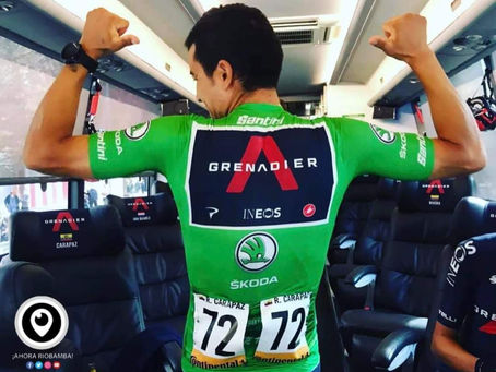 CARAPAZ VISTE MAILLOT VERDE EN LA SEGUNDA FASE DE LA VUELTA 20
