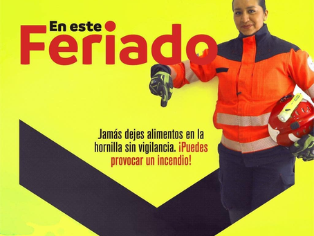 RECOMENDACIONES DEL CUERPO DE BOMBEROS RIOBAMBA EN ESTE FERIADO