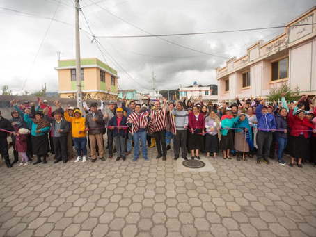 MUNICIPIO DE RIOBAMBA ENTREGA ADOQUINADO DE LA COMUNIDAD PALACIO REAL DE CALPI
