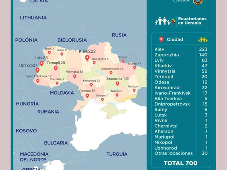 CANCILLERÍA DE ECUADOR SE PRONUNCIA POR SITUACIÓN DE ECUATORIANOS EN UCRANIA
