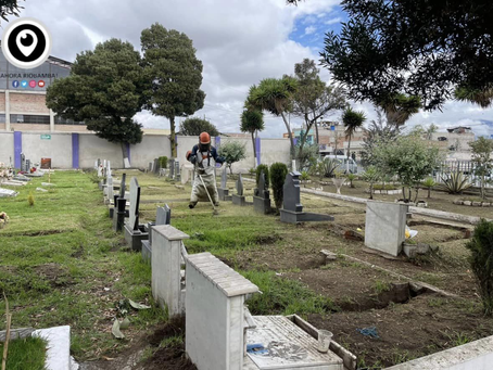 CEMENTERIO MUNICIPAL REALIZA TRABAJOS DE ADECENTAMIENTO Y MANTENIMIENTO DE BÓVEDAS