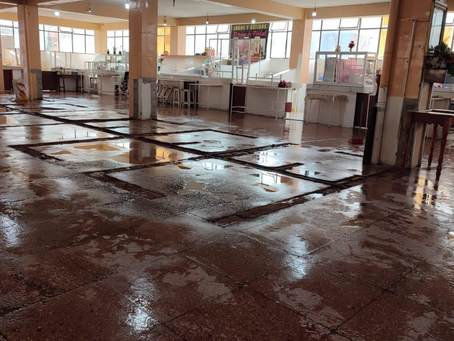 TRABAJOS DE REMODELACIÓN EN EL PATIO DE COMIDAS DEL MERCADO VÍCTOR PROAÑO “SANTA ROSA”