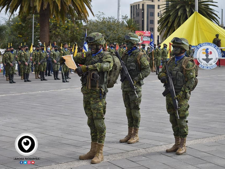 BRIGADA N.° 11 GALÁPAGOS, REALIZÓ LA CEREMONIA CÍVICO MILITAR PORLA BATALLA DE PICHINCHA