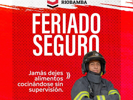 RECOMENDACIONES DEL CUERPO DE BOMBEROS RIOBAMBA EN ESTE FERIADO DE CARNAVAL