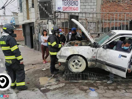 INCENDIO VEHICULAR EN LICAN