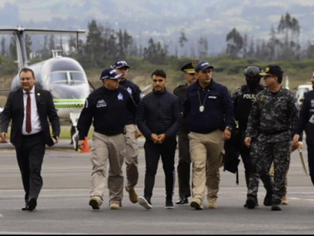 GERMÁN CÁCERES LLEGÓ A QUITO; SERÁ TRASLADADO A GUAYAQUIL
