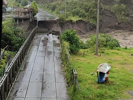 PUENTE DE PALITAHUA EN PENIPE COLAPSÓ