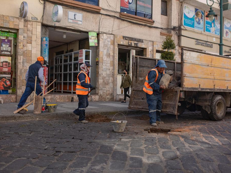 MANTENIMIENTO VIAL EN CALLES DEL CENTRO HISTÓRICO