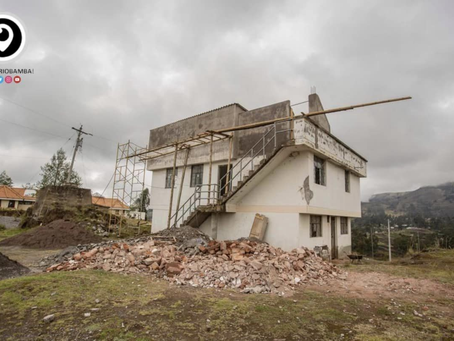MUNICIPIO DE RIOBAMBA RECONSTRUYE EL CENTRO DE CAPACITACIÓN DE LA COMUNIDAD MACHÁNGARA EN CACHA