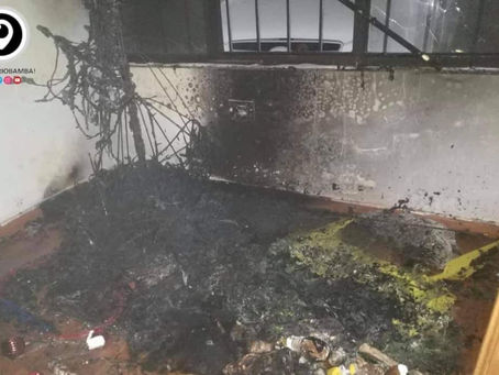 BOMBEROS RIOBAMBA CONTROLARON CONATO DE INCENDIO