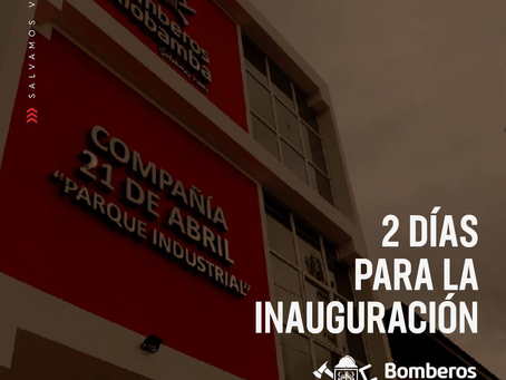 POCOS DÍAS PARA LA INAUGURACIÓN DE LA NUEVA COMPAÑÍA DEL CUERPO DE BOMBEROS RIOBAMBA.