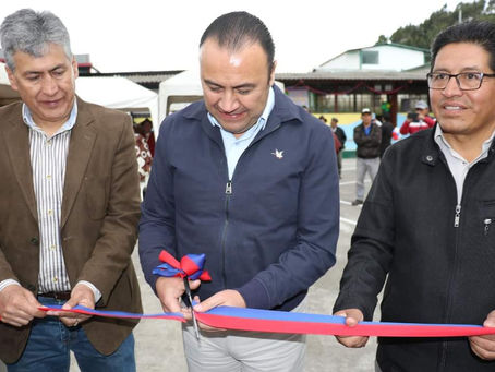 EL GADM RIOBAMBA ENTREGÓ EL CENTRO ADULTO MAYOR SANTIAGO DE CALPI