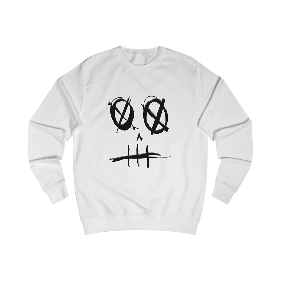 Thumbnail: Smile Mah Records Sweatshirt — Graphic Teeth Logo Crewneck