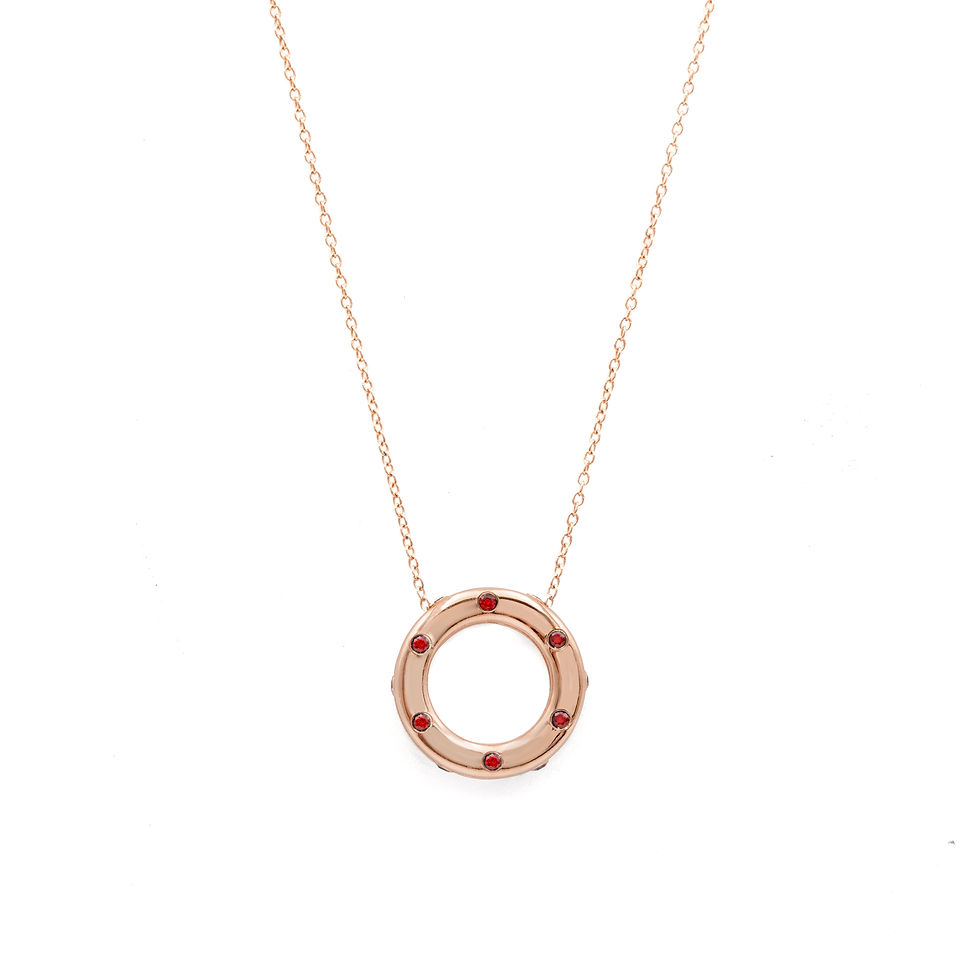 Thumbnail: Lifesaver Multi-Gem Pendant