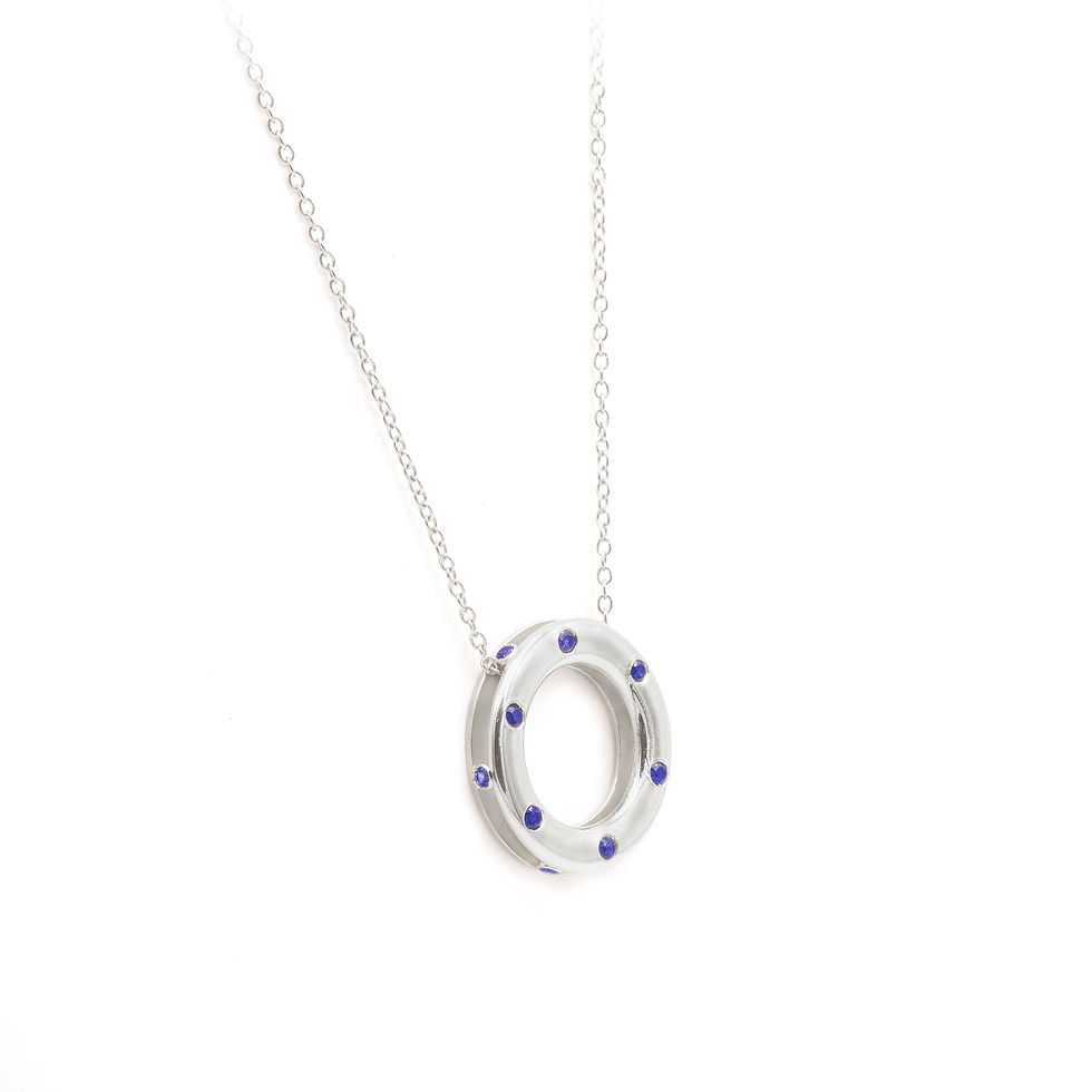 Thumbnail: Lifesaver Multi-Gem Pendant