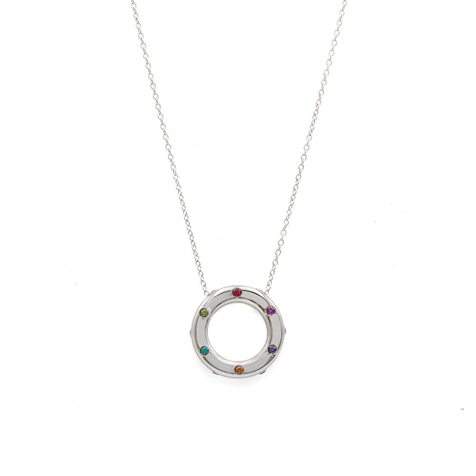 Thumbnail: Lifesaver Multi-Gem Pendant
