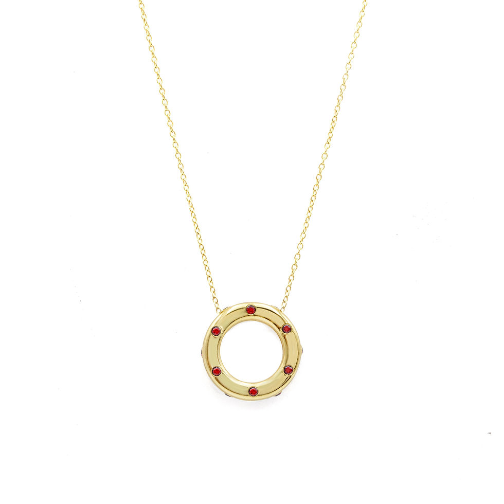 Thumbnail: Lifesaver Multi-Gem Pendant