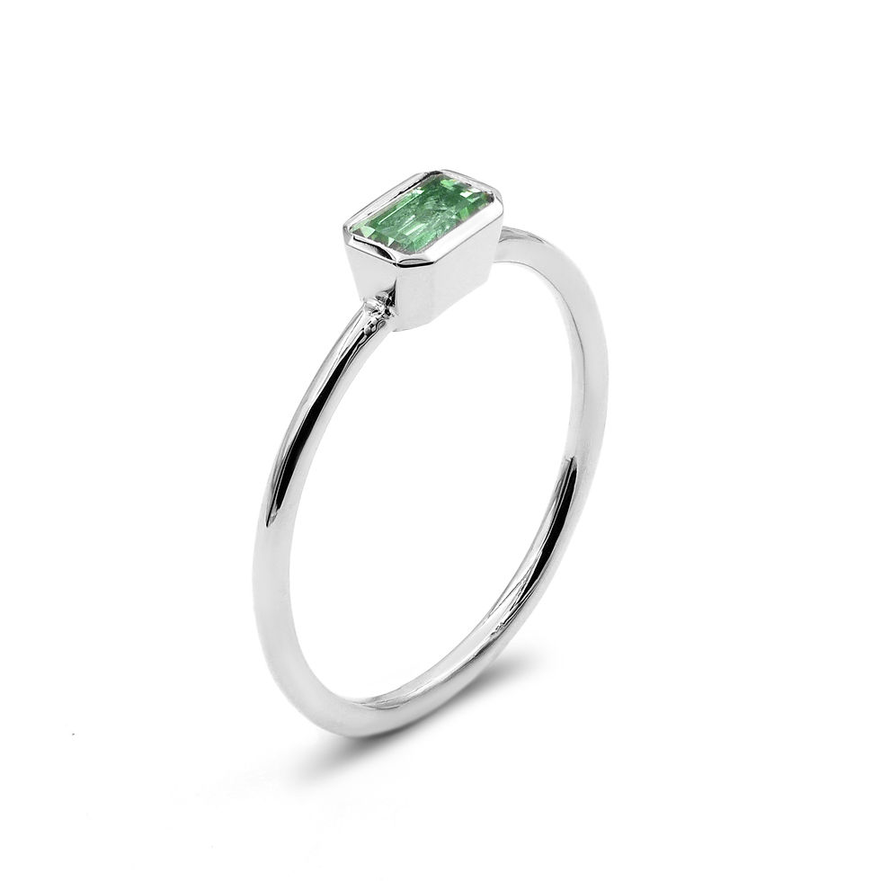 Thumbnail: Emerald Bezel Ring