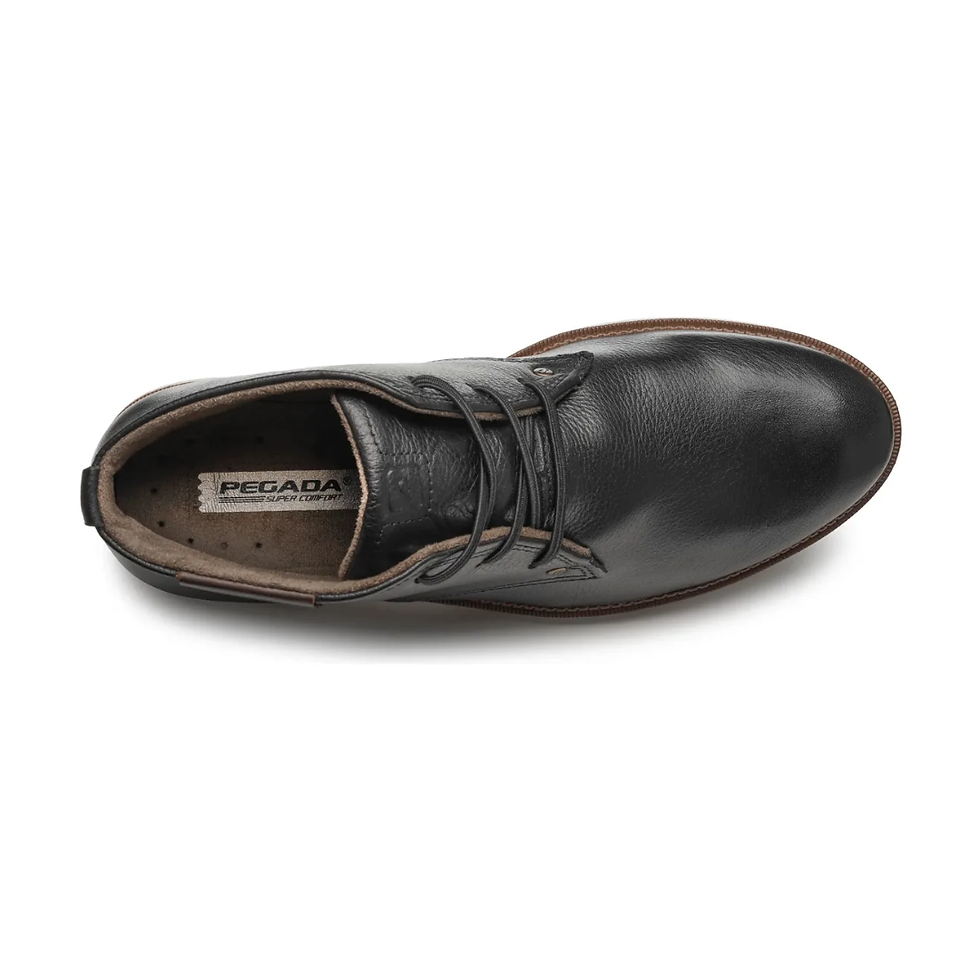 Miniatura: Bota Masculina Pegada Couro Cano Médio Confortável