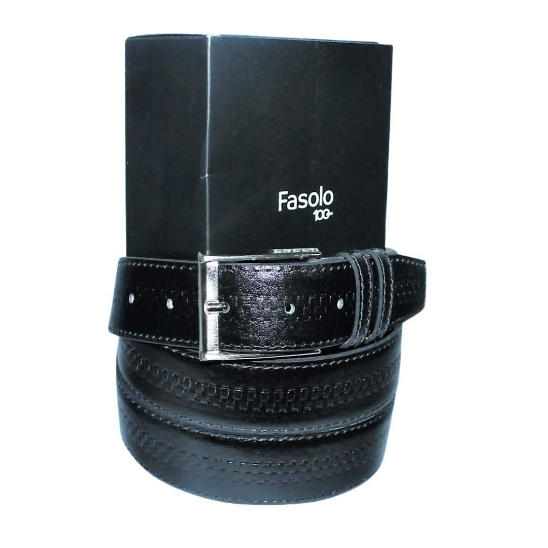 Cinto Masculino Em Couro Original Fasolo Tresse Social