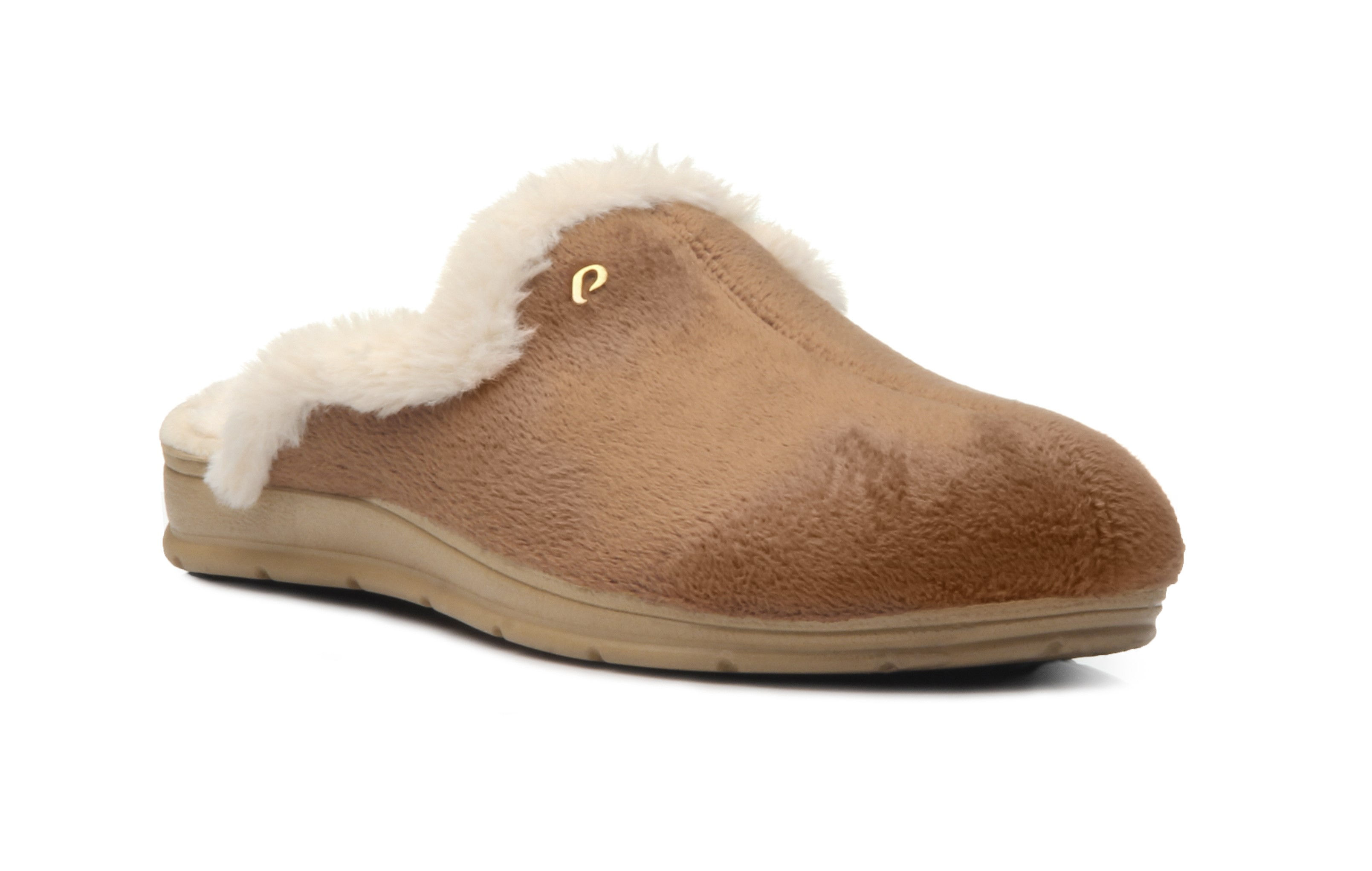 Pantufa Feminina Pegada - Chinelo Com Pelos Em Lã