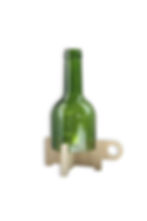 Bougeoir bouteille recyclée