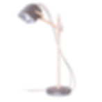 Lampe à poser en bois gris