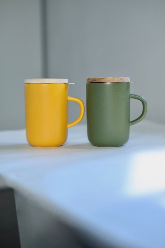 Miniature : Grand Mug de 475ml en grès vert