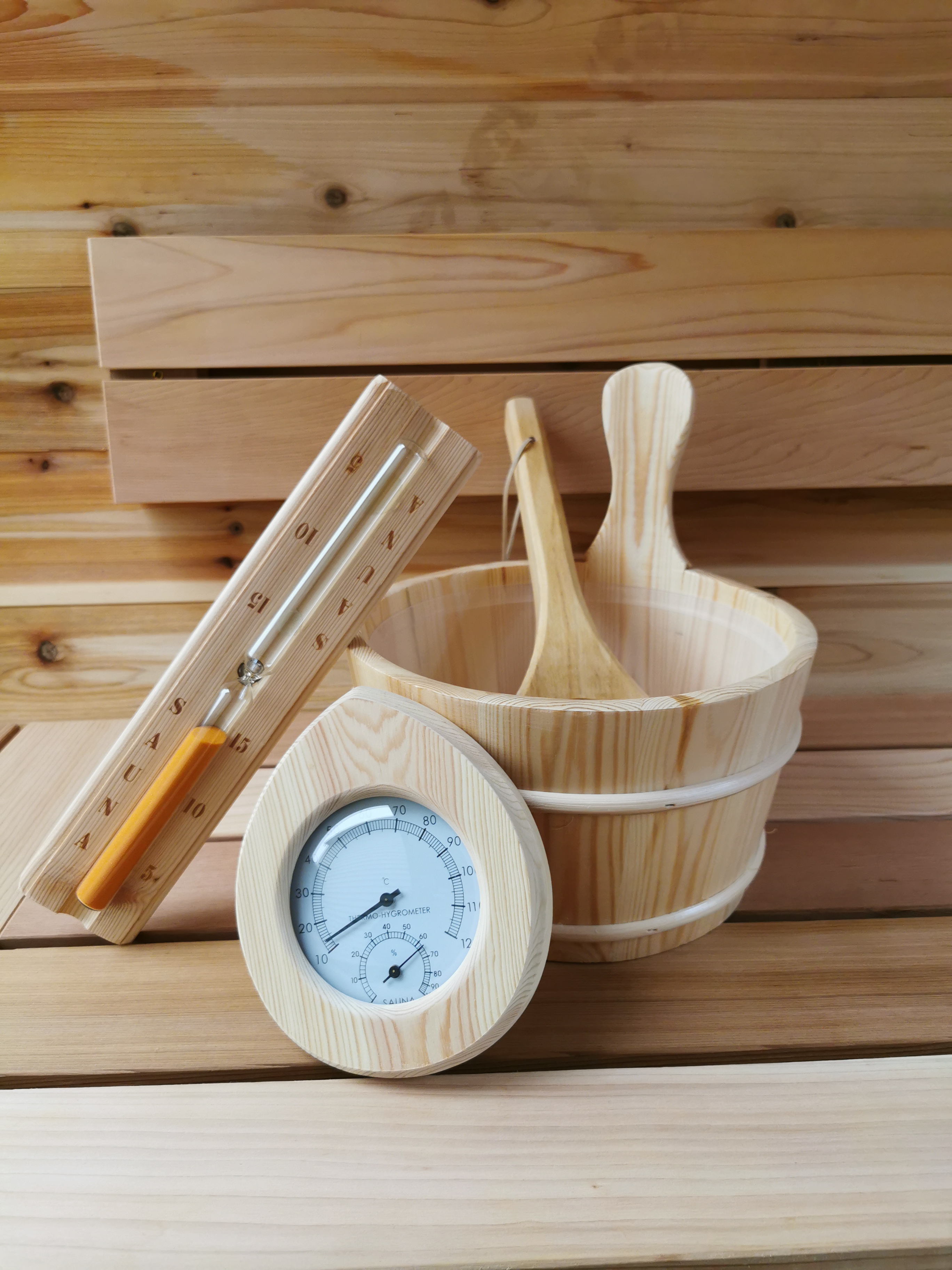 Ensemble de départ sauna