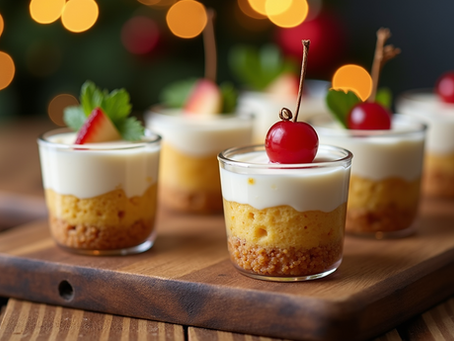 Christmas Dessert Appetizer Bar
10 Elegant Mini Dessert Ideas to Delight Your Holiday Guests from Jdl's Catering
Bite-sized. Festive. Easy to prep. Easy to love.