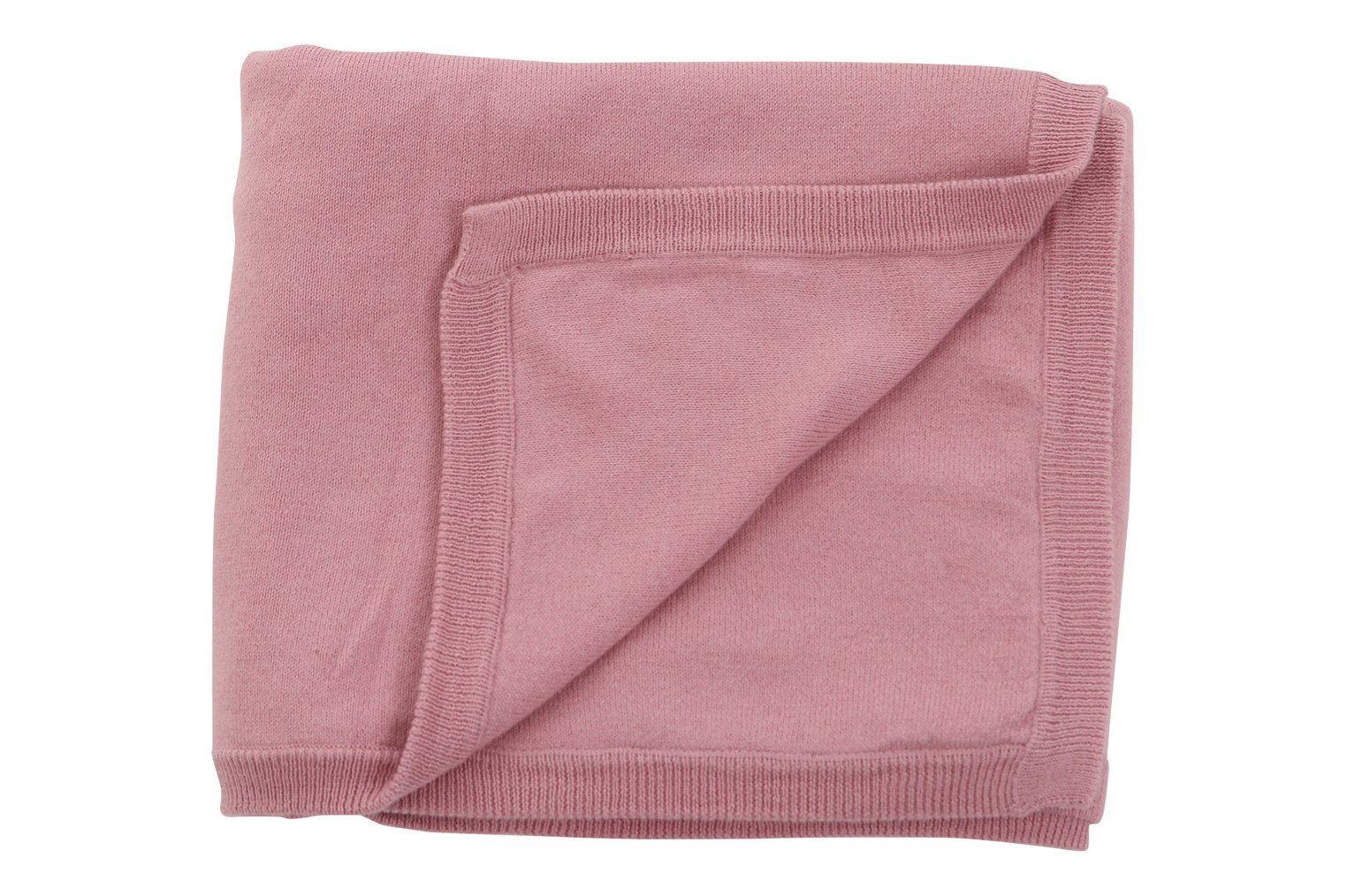 Cotton Cashmere Pink Baby Blanket