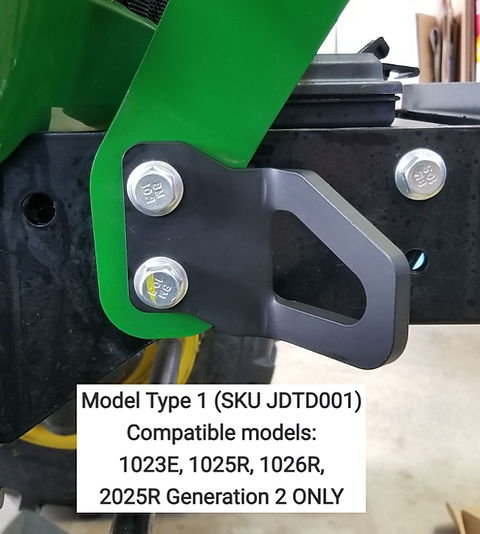 John Deere Front Tie Down Loops | 5Eleven Designz, LLC