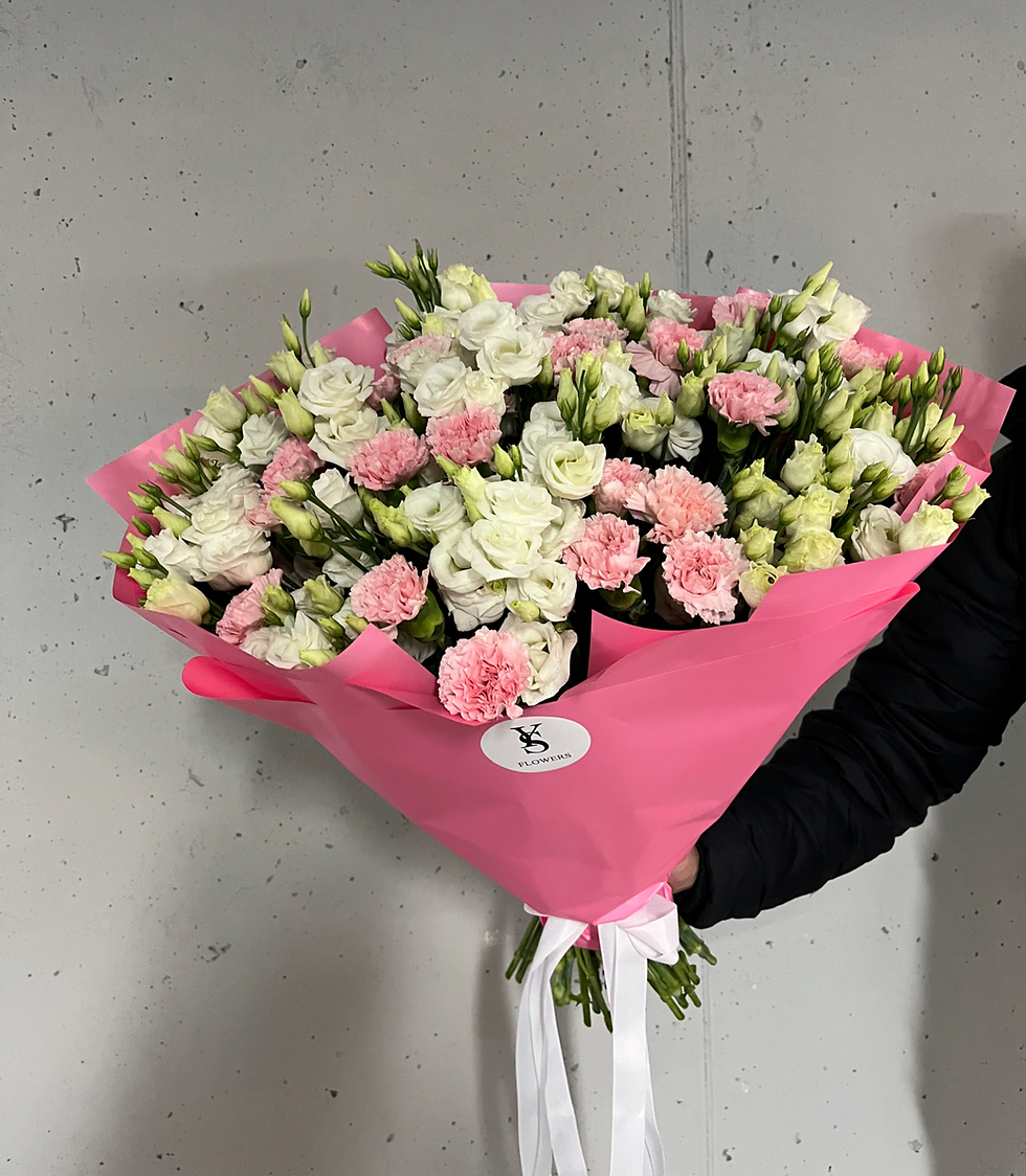 Bukiet Mix Eustom i Goździków