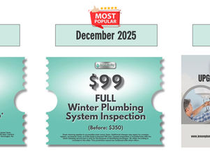 December plumbing promos